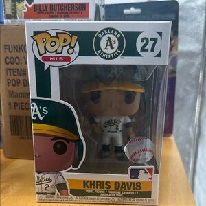 Funko Pop Oakland Athletics Figure with Green and Yellow